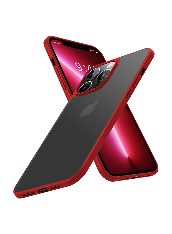 X-Level Apple iPhone 13 Pro TPU Shockproof Matte Finish Mobile Phone Case Cover, Red