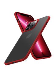 X-Level Apple iPhone 13 Pro TPU Shockproof Matte Finish Mobile Phone Case Cover, Red