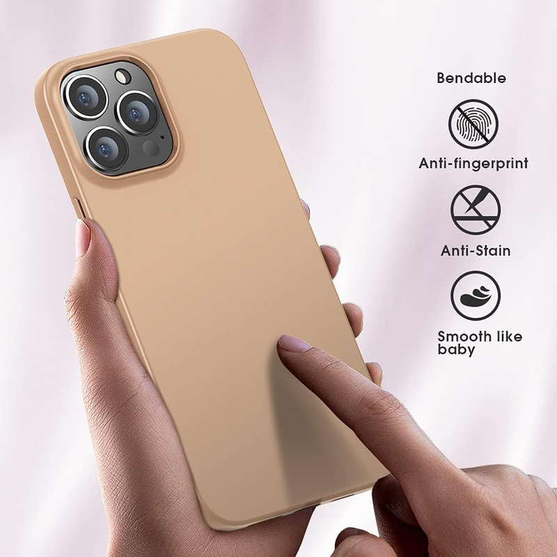 X-Level Apple iPhone 13 Pro 2021 Ultra-Thin Guardian Series Soft TPU Matte Finish Coating Mobile Phone Case Cover, Gold