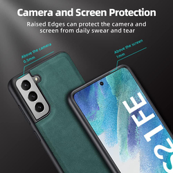 X-Level Samsung Galaxy S21 Fe 5G 6.4-Inch Bumper Shockproof Protective Mobile Phone Case Cover, Midnight Green