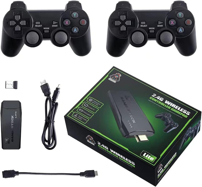 Upgraded Version Dual Wireless Controllers, Black