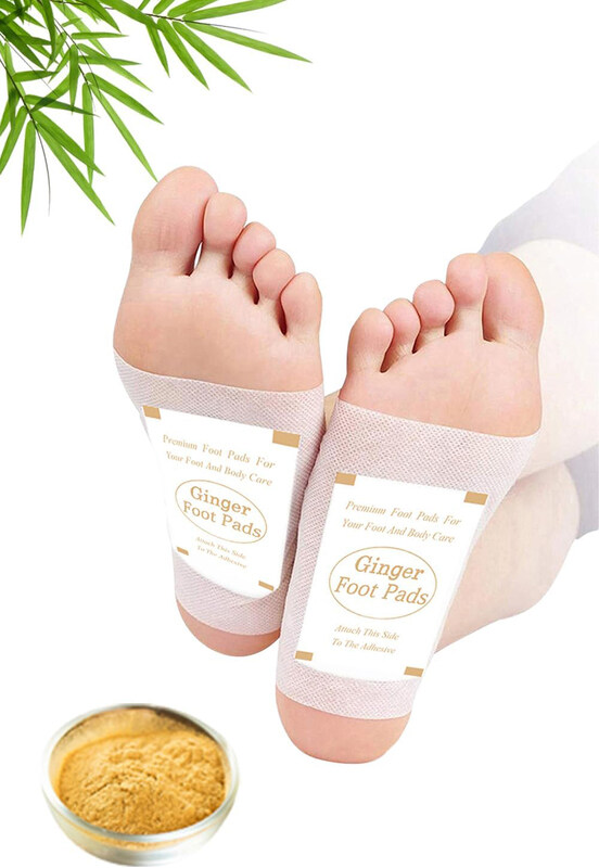 

Generic Natural Bamboo Vinegar and Ginger Premium Foot Pads, 60 Pieces, White