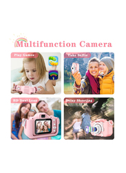 1080P Kids Digital Camera for Toddler with 32GB SD Card, 20 MP, Pink