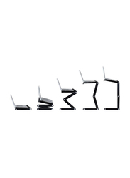 Adjustable Aluminium Laptop Desk, Black