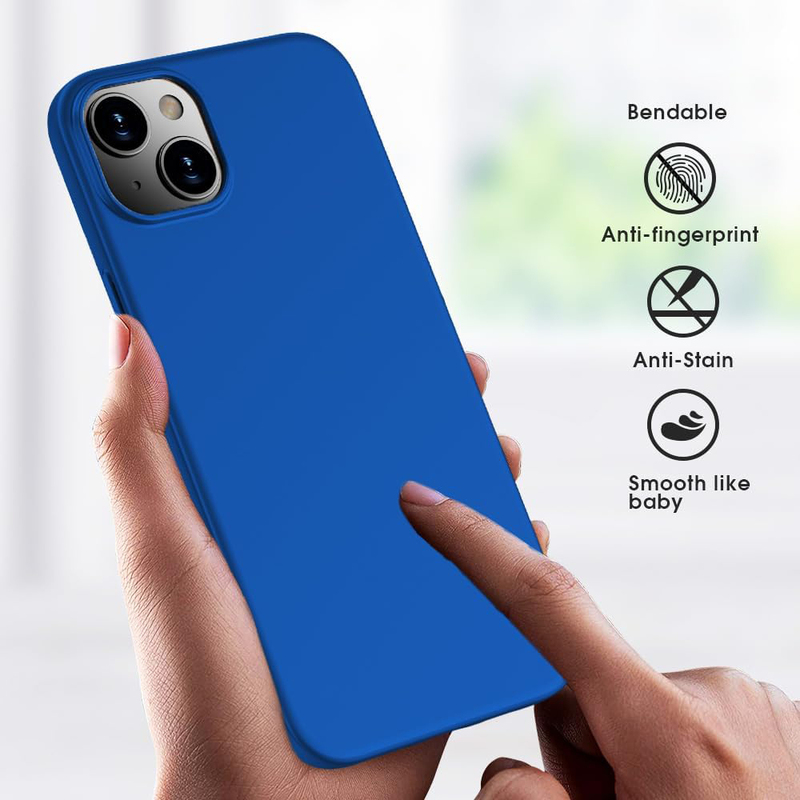 X-Level Apple iPhone 15 Lightweight Anti-Scratch Slim Fit Ultra-Thin Guardian Series Back Mobile Phone Case Cover Grip, Blue