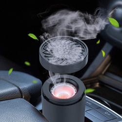 Alsaqer Usb Type-C Power Rechargeable Electric Mini Portable Incense Burner Car Bukhoor, Black