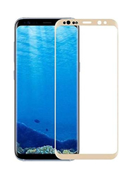 Samsung Galaxy A8 Plus 2018 3D Tempered Glass Screen Protector, Gold