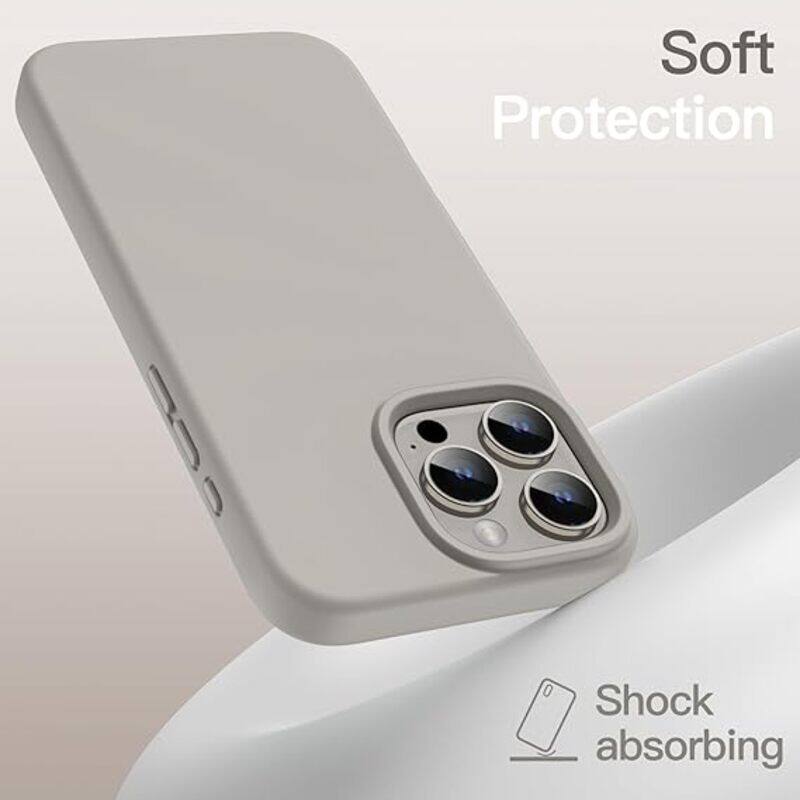 

Generic Liquid Silicone Case for iPhone 15 Pro max 6.3-Inch, Silky Soft Touch Full-Body Protective Phone Case, Anti-Scratch Shockproof Cover with Microfiber L