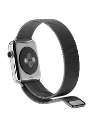 Stainless Steel Replacement Milanese Loop Watch Band for Apple iWatch 38mm/40mm, Black