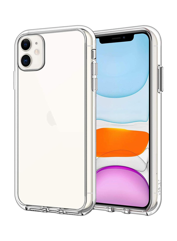 Apple iPhone 11 Reinforced Corners TPU Shock-Absorption Flexible Cell Phone Bumper Case Cover, Clear