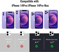 Apple iPhone 14 Pro Max 6.7 Inch (2022) Tempered Glass Screen Protector & Camera Lens Protector, 4 Piece, Clear