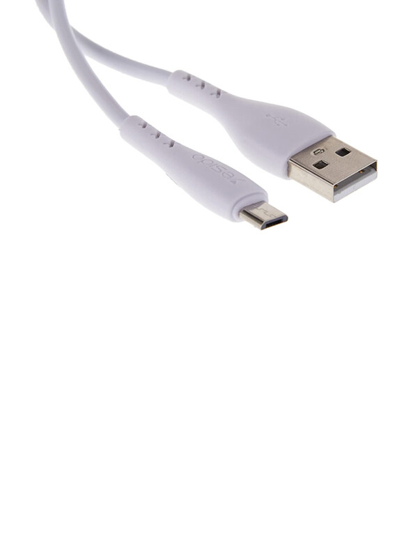 

Yesido 1-Meter USB Type A to Micro USB, USB Type-C Data Cable, Ca26, White