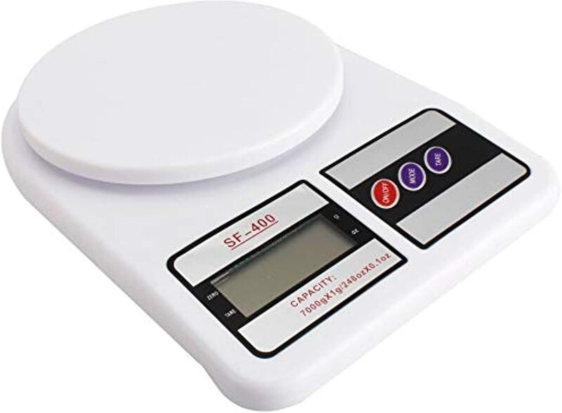 

Generic Electronic Kitchen Digital Weighing Scale, White