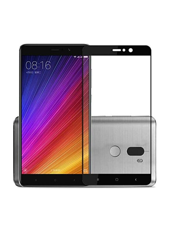 

Generic Xiaomi Redmi 5 Plus Tempered Glass Screen Protector, Black/Clear