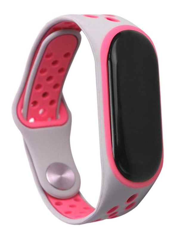 Silicone Anti-Off Wrist Band for Xiaomi Mi Band 3, Pink