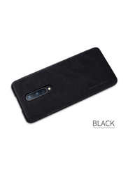 Nillkin Qin OnePlus 8 Wallet Ultra-Thin Leather Flip Mobile Phone Case Cover, Black