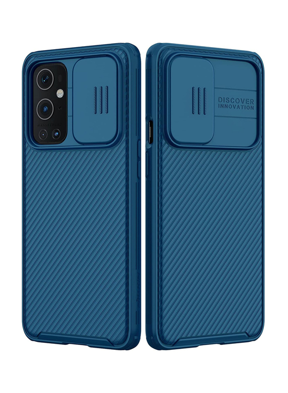 Nillkin OnePlus 9 Cam Shield Pro Protection Mobile Phone Case Cover with Slide Camera, Blue