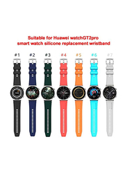 Silicone Strap Adjustable Replacement Watch Band for Huawei Watch Gt2 Pro, Blue