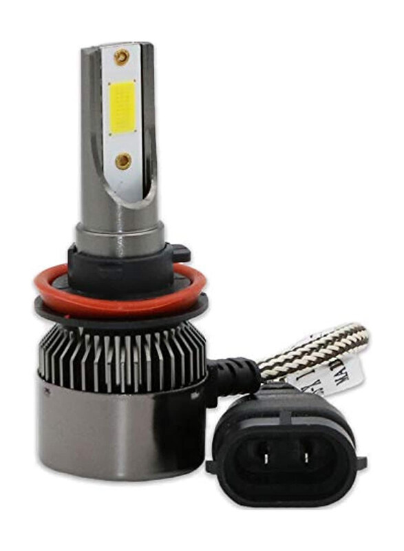 

Tobys TC H11 Socket Type Mini 300W 30000 Lumen Car LED Headlight, Black