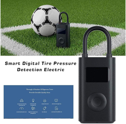 Smart Portable Digital Tire Pressure Detection Electric Inflator Pump for Xiaomi Mijia Bike/Motorcycle/Car/Football, Black