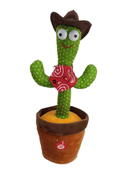 Dancing Cactus Learn to Speak and Shine Twist the Cactus Plush Toy with USB Charging & 120 Recordings Lighting, All Ages