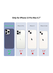 Xundd Apple iPhone 13 Pro Max 6.7 inch Silicone Mobile Phone Case Cover, Navy Blue