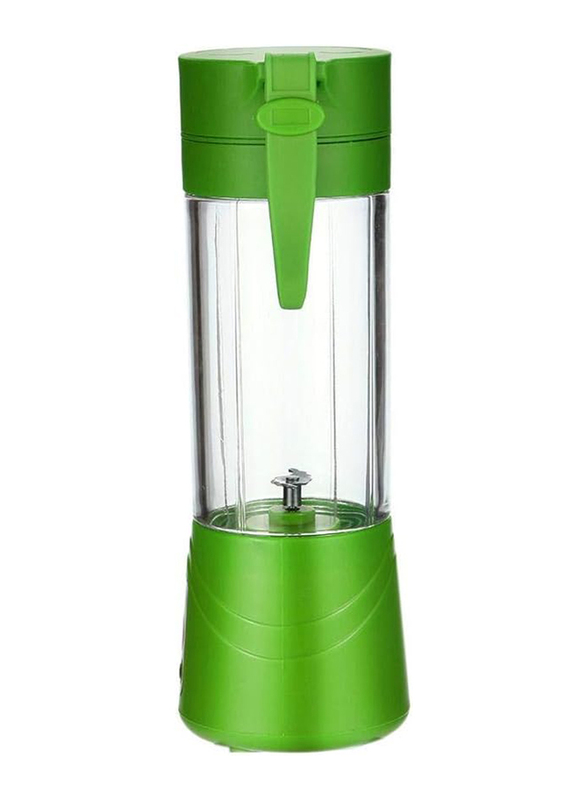 380ml Kkstar Electric Juice Blender Portable Juicer, 500W, Green/Clear