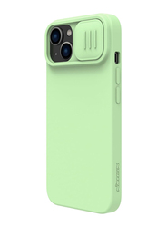 Nillkin Apple iPhone 14 Plus 6.1 Inches Silky Magnetic Silicon Shock Absorbent Protective Mobile Phone Case Cover, Mint Green