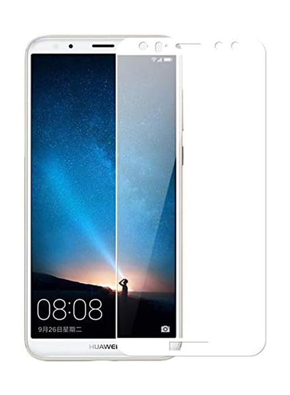 Huawei Mate 10 Lite 3D Full Cover Screen Protector, White/Clear