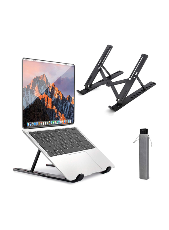 Multi-Angle Foldable Portable Laptop Stand, Black