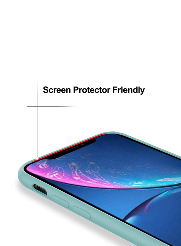 X-Level 6.1-inch Apple iPhone XR Silicone Gel Ultra Thin Soft Rubber Shockproof Dynamic Series Mobile Phone Case Cover with Anti-Scratch Microfiber Lining Cushion, Ice Blue