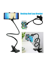 Universal Lazy Bed Bracket Stand Flexible Mobile Phone Car Holder, Black