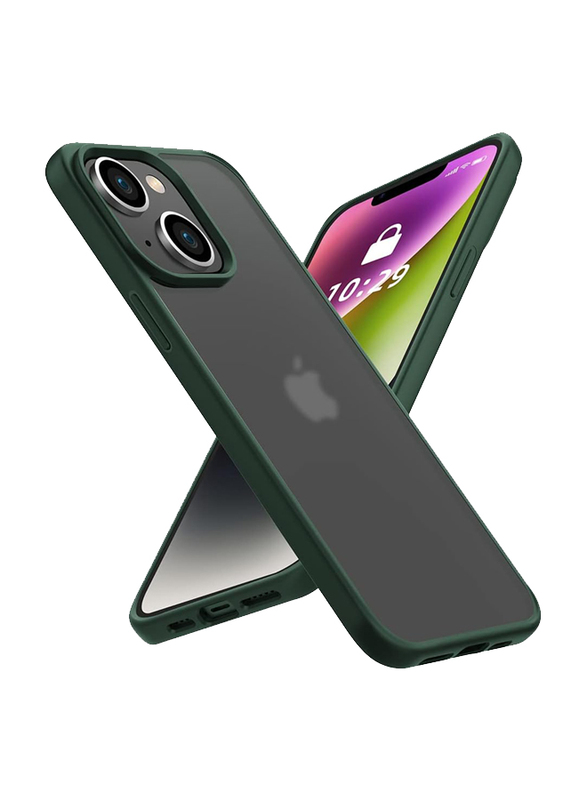 X-Level Apple iPhone 14 TPU Shockproof Matte Finish Mobile Phone Case Cover, Green