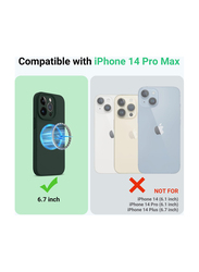 Otofly Apple iPhone 14 Pro Max Magnetic MagSafe Shockproof Silicone Mobile Phone Case Cover, Alpine Green