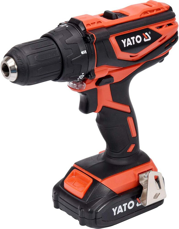 

Yato Cordless Drill-Driver 13mm 18V with 2.0Ah Battery & Quick Charger, YT-82780, Orange/Black