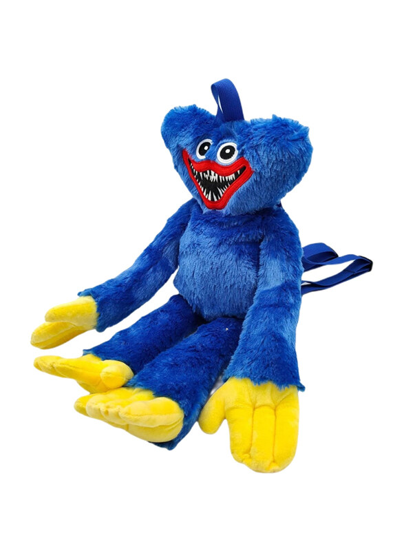 

Generic Huggy Wuggy Plush Monster Stuffed Doll Backpack, Blue