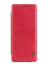 Apple iPhone 12/12 Pro Luxury Genuine Pu Leather Flip Case Wallet Mobile Phone Case Cover, Red