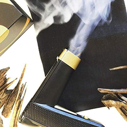 Rechargeable Incense Burner Arabic Electric Bakhoor, Black/Gold