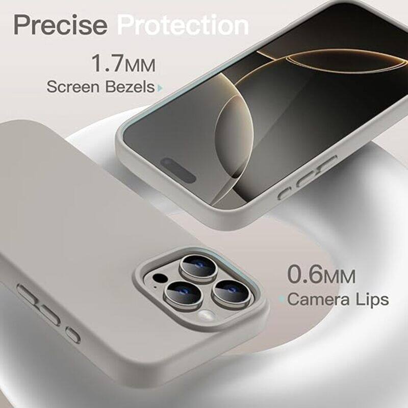 

Generic Liquid Silicone Case for iPhone 16 Pro max 6.7-Inch, Silky Soft Touch Full-Body Protective Phone Case, Anti-Scratch Shockproof Cover with Microfiber L