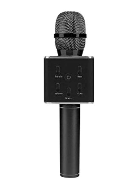 

Generic Wireless Karaoke Mic Carried by Hand with Bluetooth and a Very High-Volume Speaker, Black