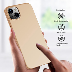 X-Level Apple iPhone 15 Pro Max Slim Fit Ultra-Thin Lightweight Anti-Scratch Back Guardian Series Mobile Phone Case Cover, Gold