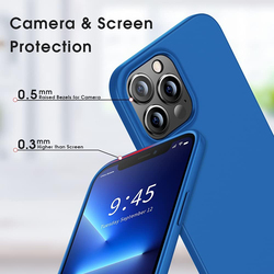 X-Level Apple iPhone 13 Pro 2021 Ultra-Thin Guardian Series Soft TPU Matte Finish Coating Mobile Phone Case Cover, Blue