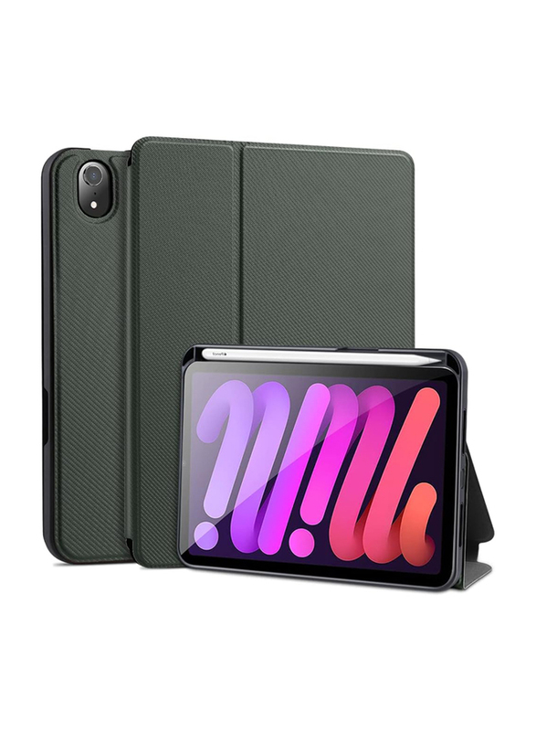 X-Level Apple iPad Mini 6 (6th Gen) 2021 8.3-Inch PU Leather Full Protective Shockproof Cover with Soft TPU Back and Auto Sleep/Wake with Pencil Holder, Green