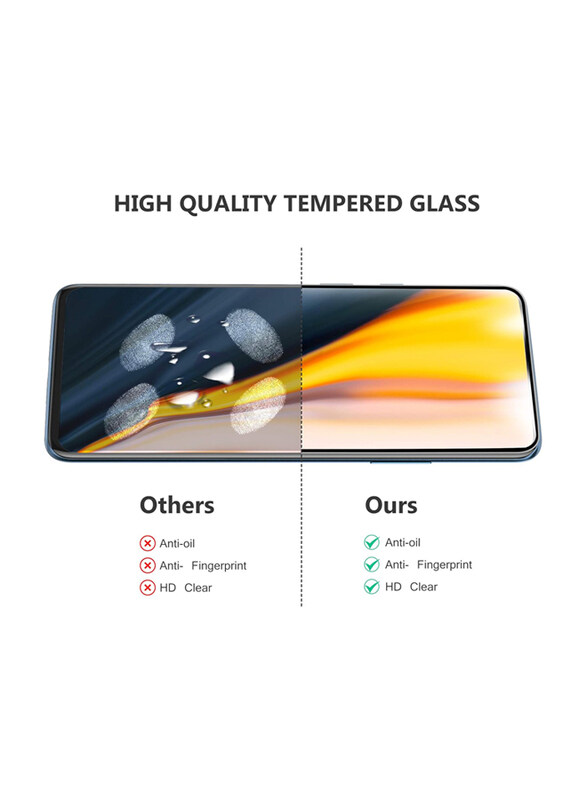 ELTD OnePlus 7 Pro 9H Hardness HD Tempered Glass Screen Protector, Clear