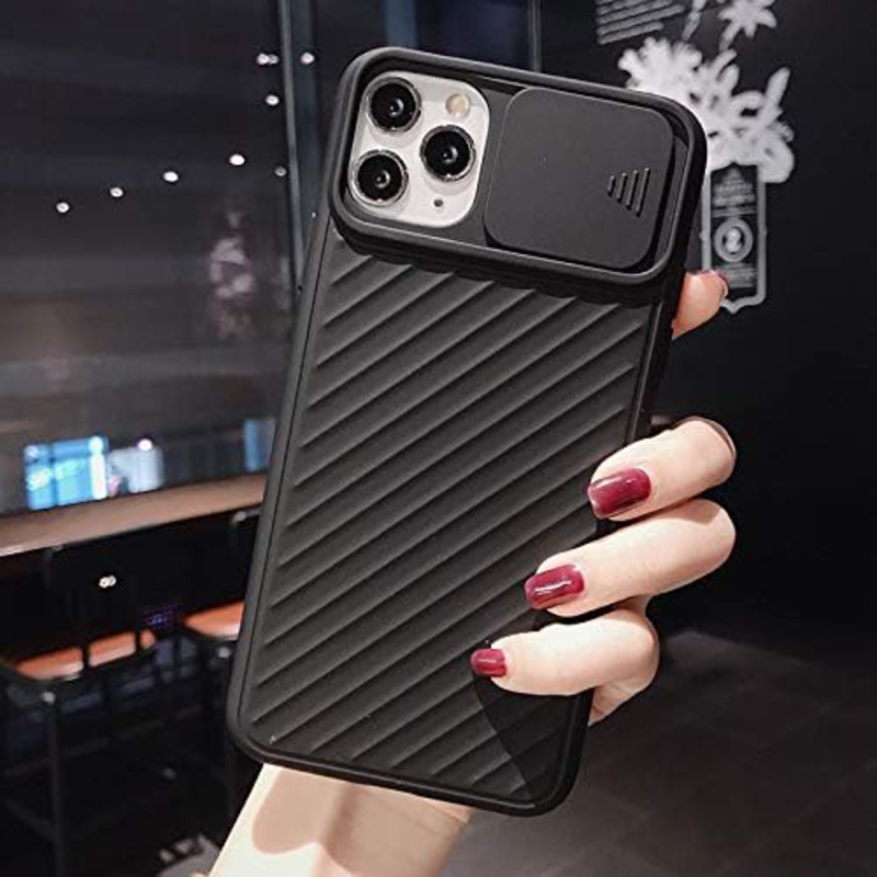 Apple iPhone 11 Pro Silicone Camera Protection Shockproof Mobile Phone Case Cover, Black