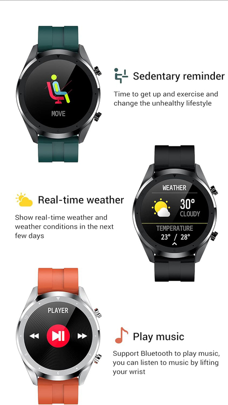 G-tab GT2 Bluetooth Smartwatch, Grey/Green