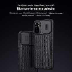 Nillkin Xiaomi Redmi Note 10/Note 10S/11SE India 6.43 Inch CamShield Slider Camera Close & Open Case Protect, Black