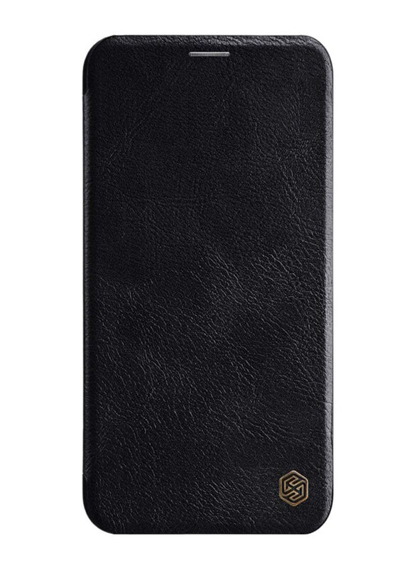 

Nillkin Apple iPhone 11 Pro Max Leather Flip Mobile Phone Case Cover with Card Holder, Black