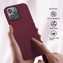 X-Level Apple iPhone 13 Pro 2021 Ultra-Thin Guardian Series Soft TPU Matte Finish Coating Mobile Phone Case Cover, Wine Red