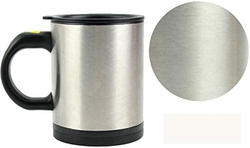 Befound 350ml Automatic Electric Self Stirring Mug, Silver/Black